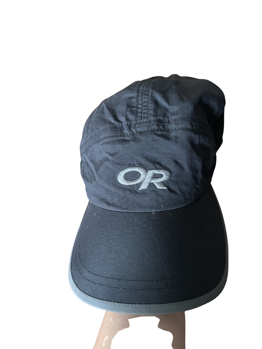 Outdoor Research Black Lightweight Running Cap with Reflective Trim